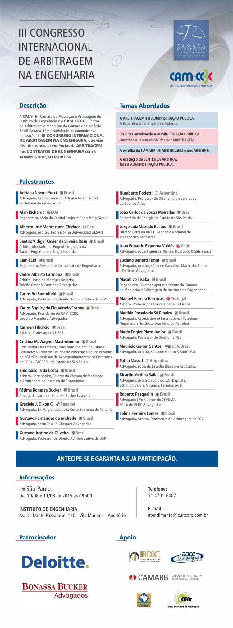 III Congresso Internacional de Arbitragem na Engenharia