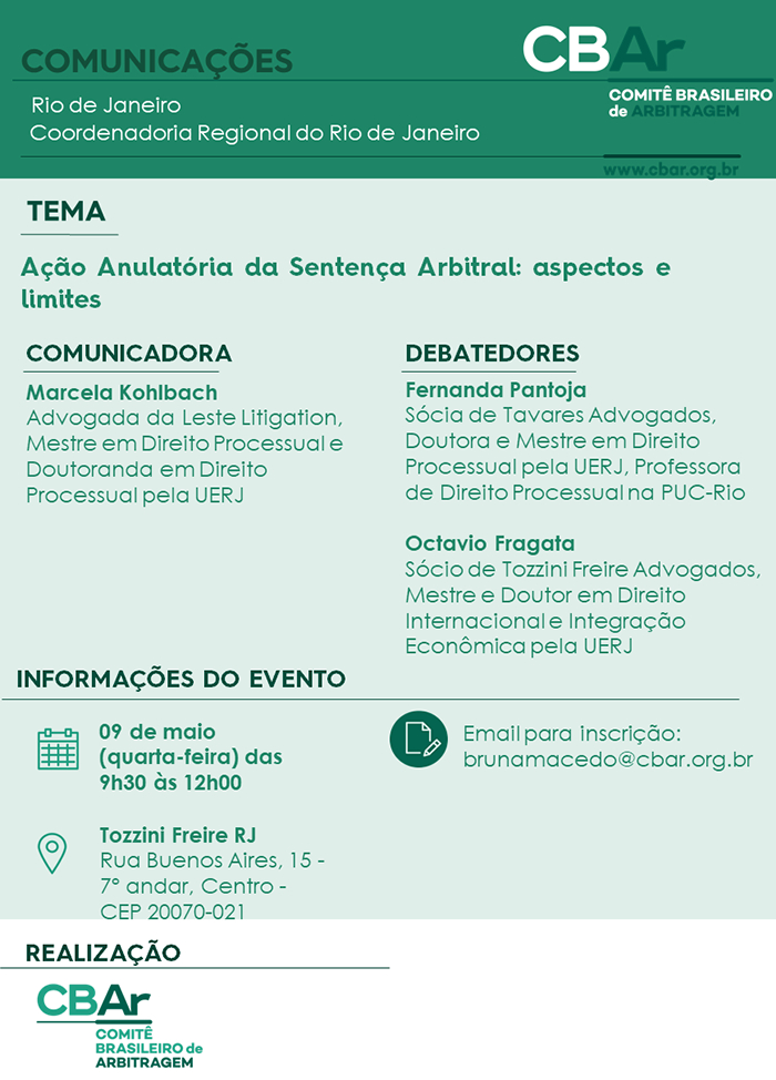 Acao Anulatoria da Sentença Arbitral