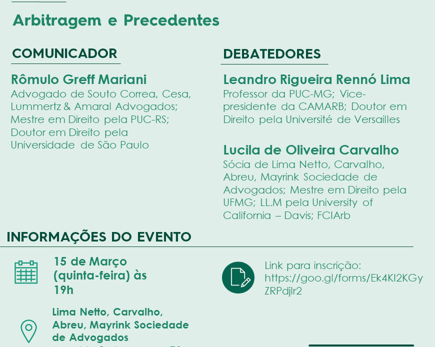 Arbitragem e Precedentes