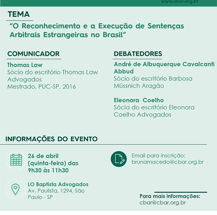 O Reconhecimento e a Execução de Sentenças Arbitrais Estrangeiras no Brasil