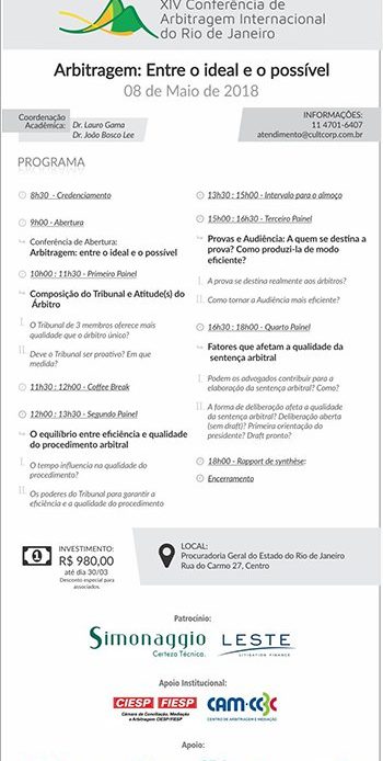 XVI Conferência de Arbitragem