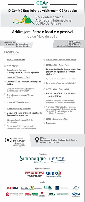 XVI Conferência de Arbitragem