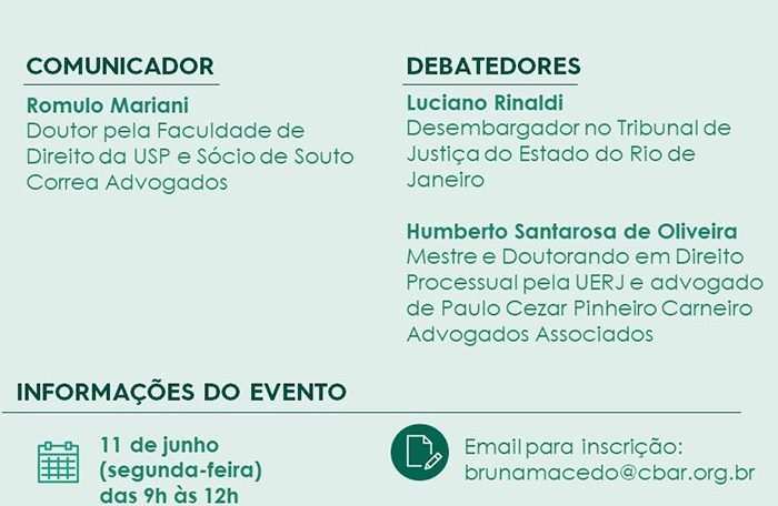 3ª Comunicação CBAr - Rio de Janeiro Precedentes na Arbitragem