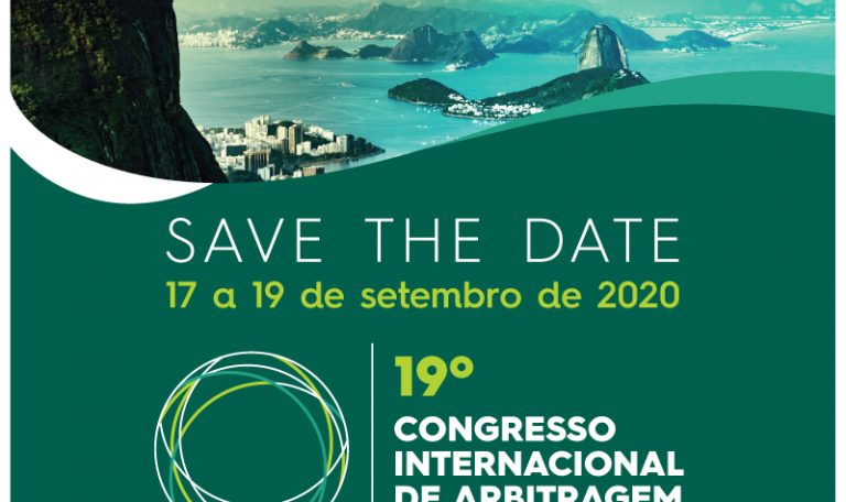 Save The Date - 19º Congresso Internacional de Arbitragem - CBAr