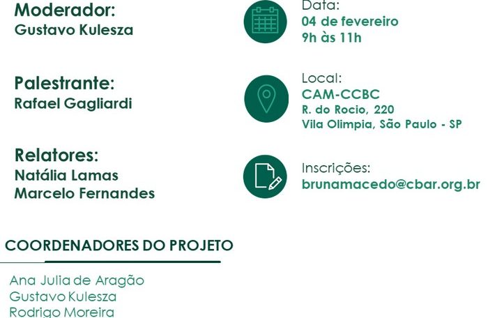 Encontro do Grupo de Estudos em Arbitragem de Investimento e Administração Pública - Compartilhando Experiências