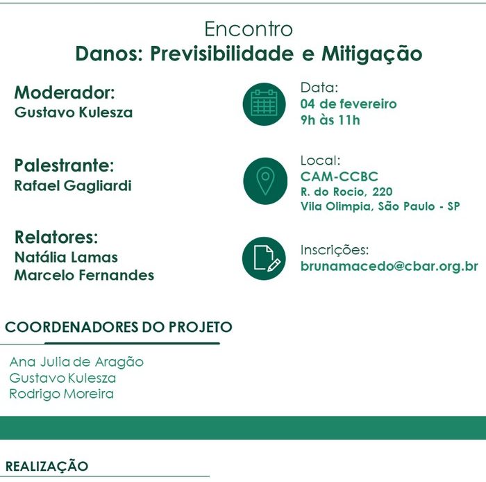 Encontro do Grupo de Estudos em Arbitragem de Investimento e Administração Pública - Compartilhando Experiências