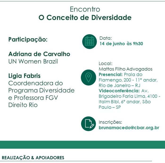 Encontro do Grupo de Estudos em Arbitragem e Diversidade - O Conceito de Diversidade
