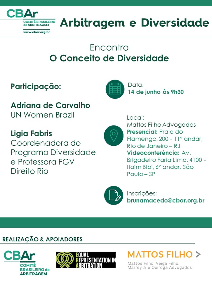 Encontro do Grupo de Estudos em Arbitragem e Diversidade - O Conceito de Diversidade